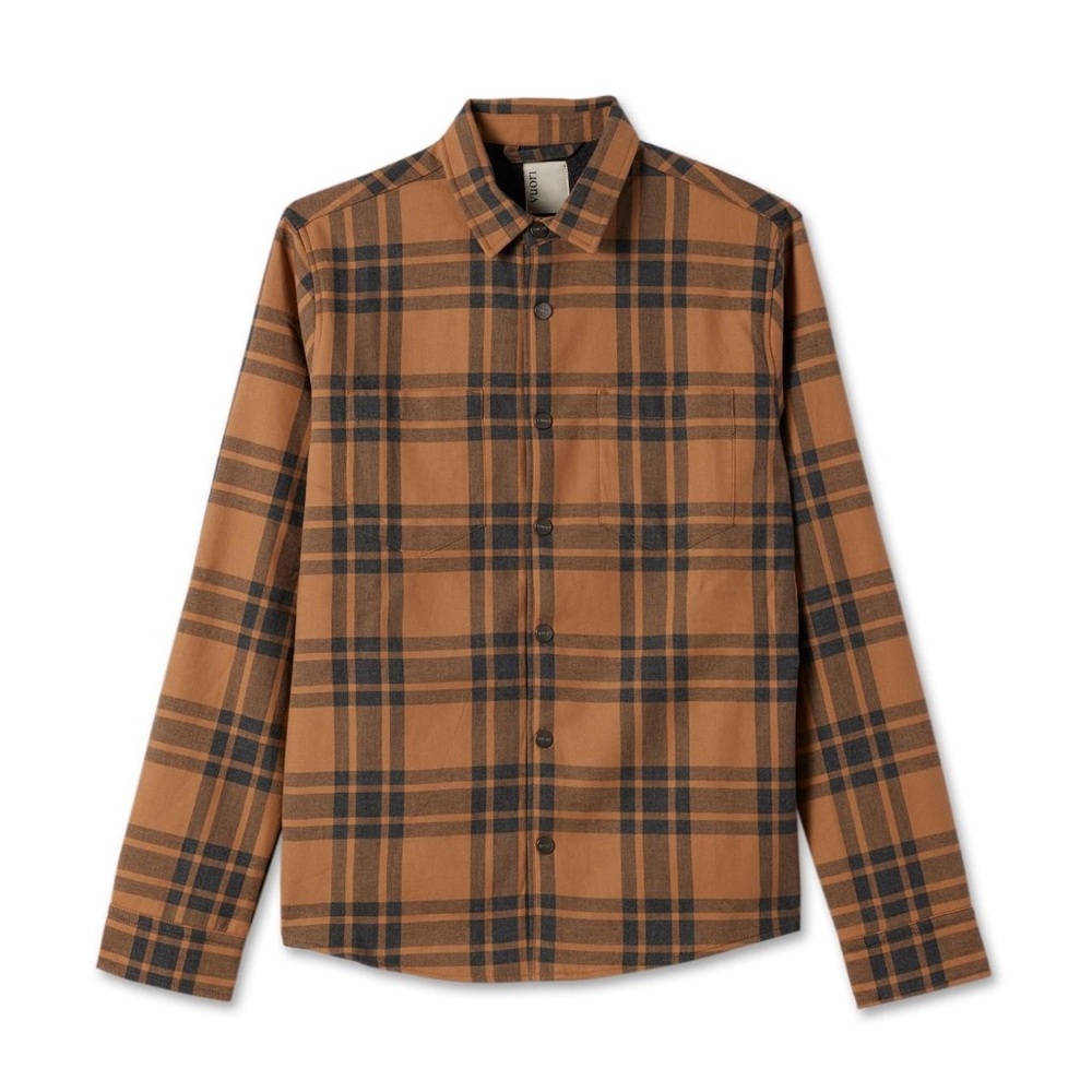 Vuori Camel Range Shirt Jacket Snap Button Down Shirt